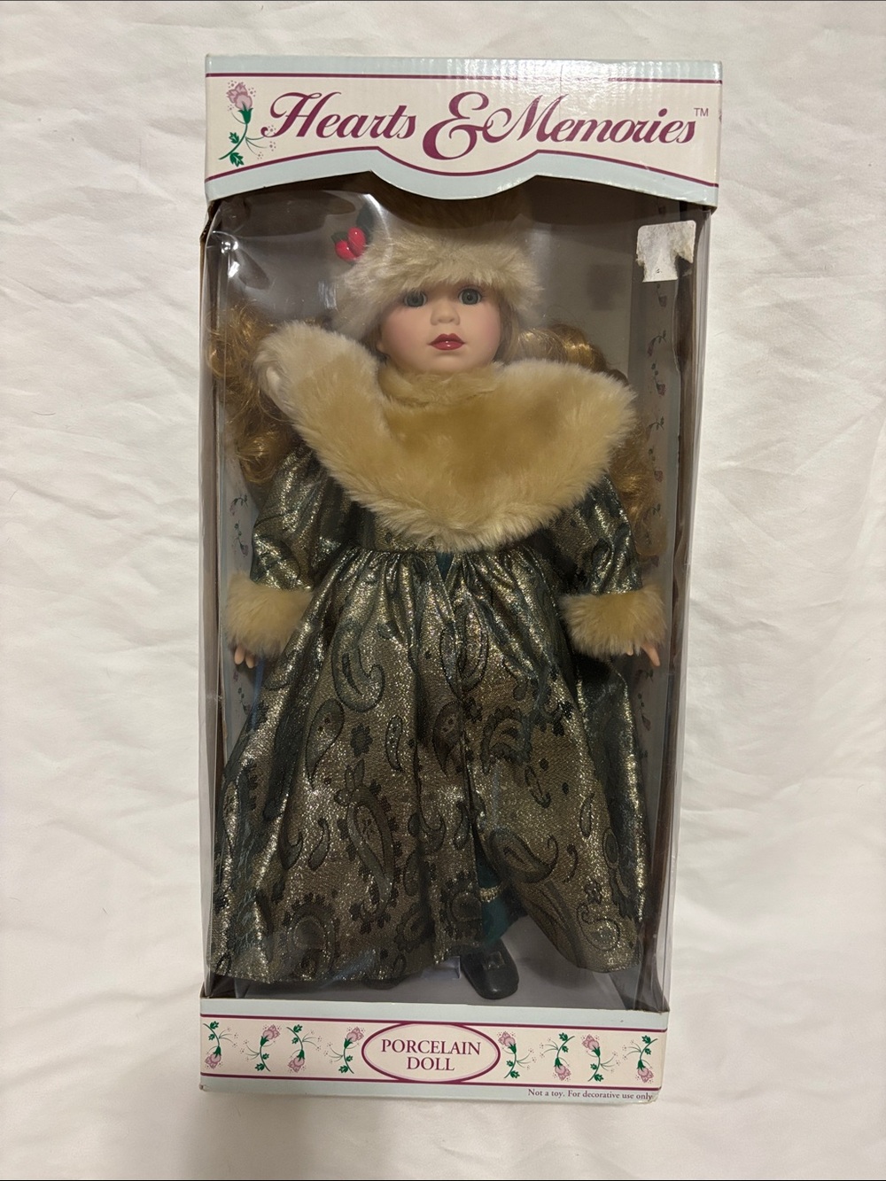 Hearts and Memories Porcelain Doll